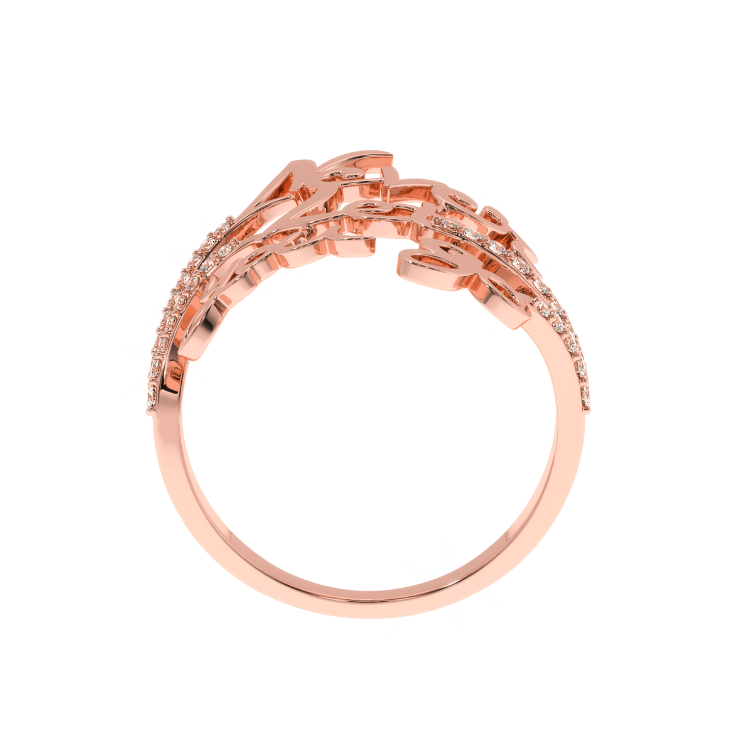 Buy 0.22Ct Unique Personalized Diamond Ring | Solitairekart